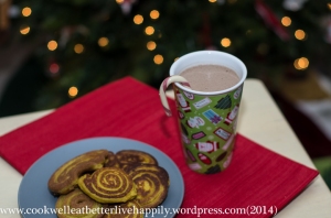 The perfect holiday breakfast treat...sugar free hot cocoa and coconut pancakes